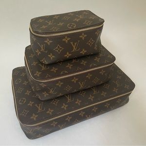 Louis Vuitton Classic Monogram Packing Cubes-  Complete set!